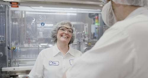 Inside a cheese plant