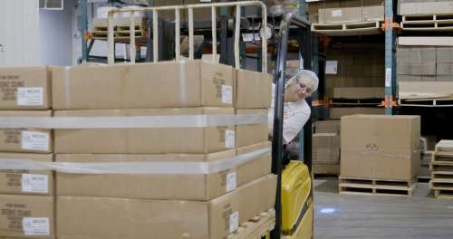 Inside a cheese plant