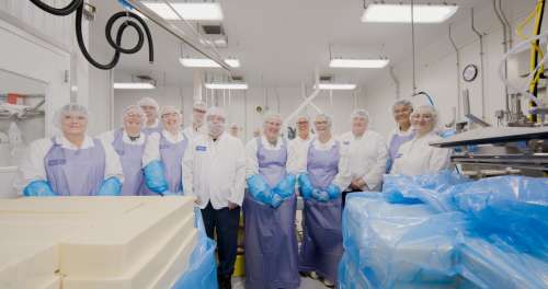 Inside a cheese plant