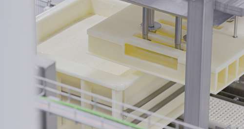 Inside a cheese plant