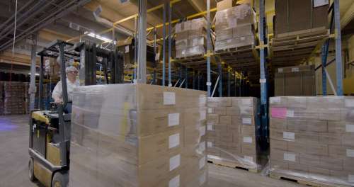 Inside a cheese plant