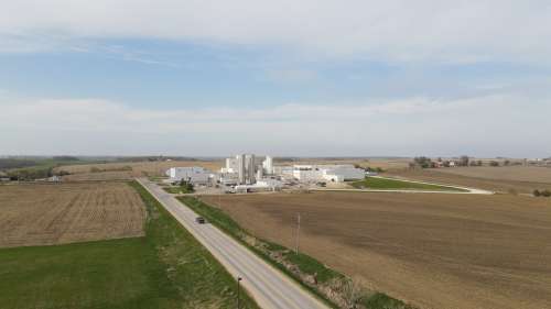 Inside a cheese plant