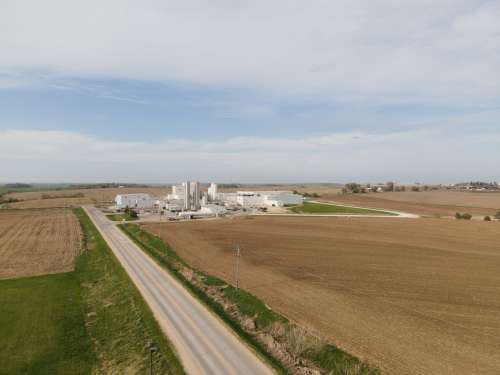 Inside a cheese plant